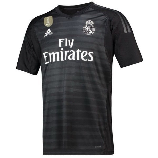 Thailande Maillot Football Real Madrid Domicile Gardien 2018-19 Noir